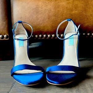 Blue Satin Betsey Johnson Heels